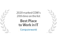 2020 CDW Best Place to Work in IT Computer World Logo