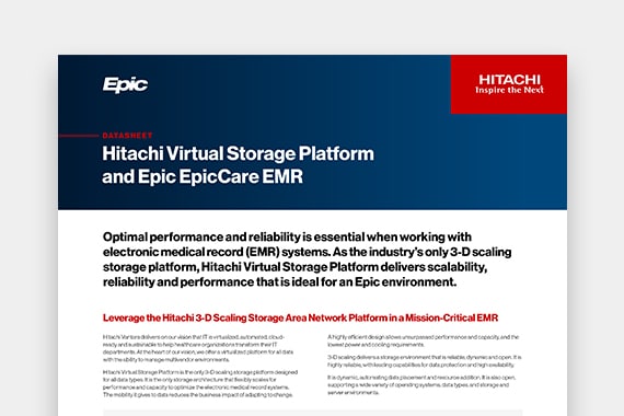 Hitachi Virtual Storage Platform and Epic EpicCare EMR