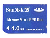 SanDisk flash memory card - 4 GB - MS PRO DUO