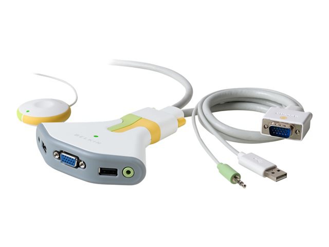 Belkin Flip USB with Audio - KVM / audio switch - 2 ports