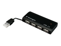 Kensington PocketHUB Mini USB 2.0 - hub - 4 ports