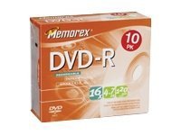 Memorex DVD-R x 10 - 4.7 GB - storage media
