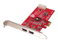 SIIG FireWire 2-Port PCIe DV - FireWire adapter - 2 ports