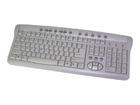 Adesso Multi-Media USB+PS/2 Keyboard KB-558W
