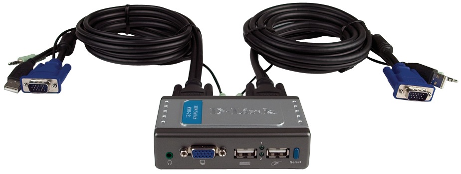 D-Link 2-Port USB KVM Switch with Audio Support