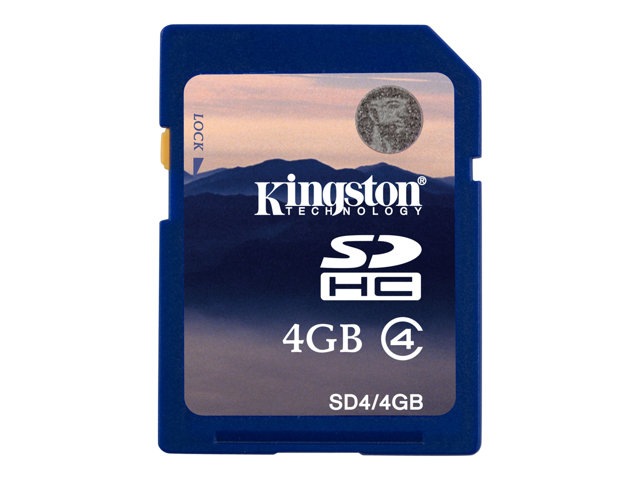 HPG-CPG CLIN# 14062 Kingston flash memory card - 4 GB - SDHC