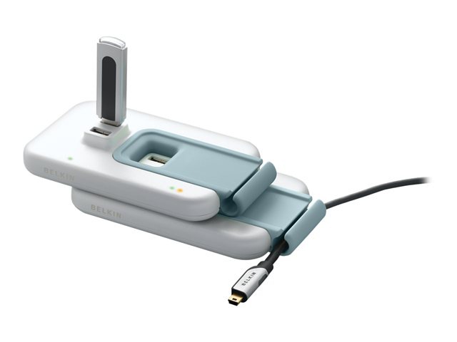 Belkin USB 2.0 7-PORT PLUS HUB- WHITE