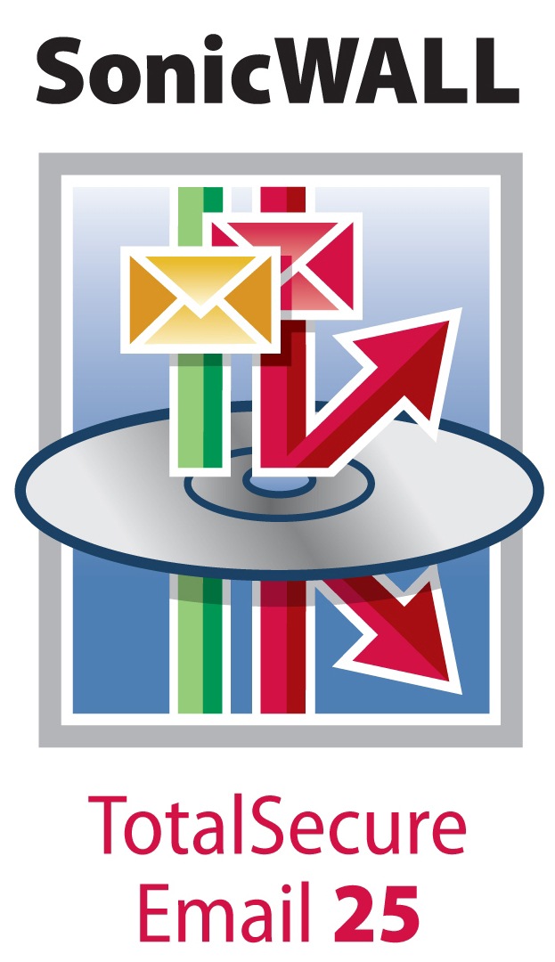 SonicWALL TotalSecure Email Software 25 - subscription license