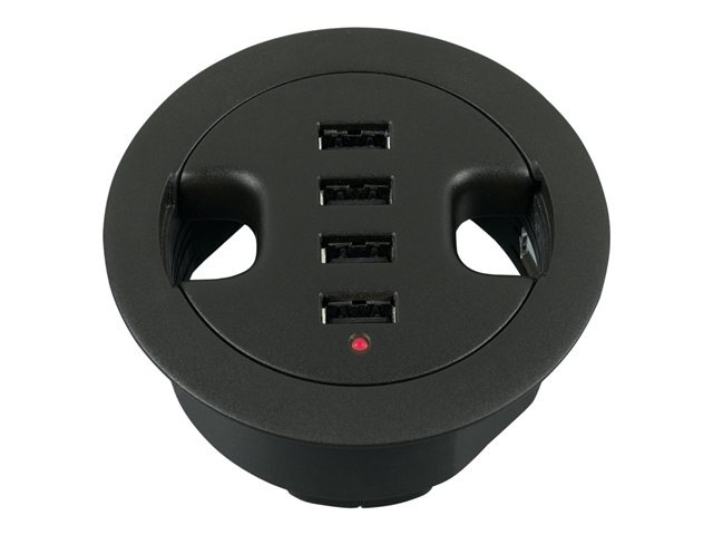 Belkin In-Desk USB Hub - hub - 4 ports - desktop