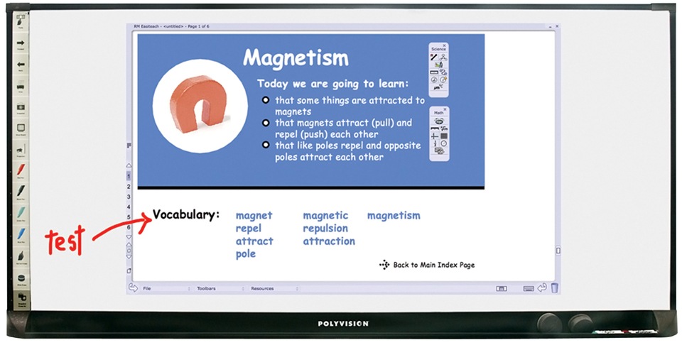 PolyVision TS610 Interactive Whiteboard with RM Easiteach Included