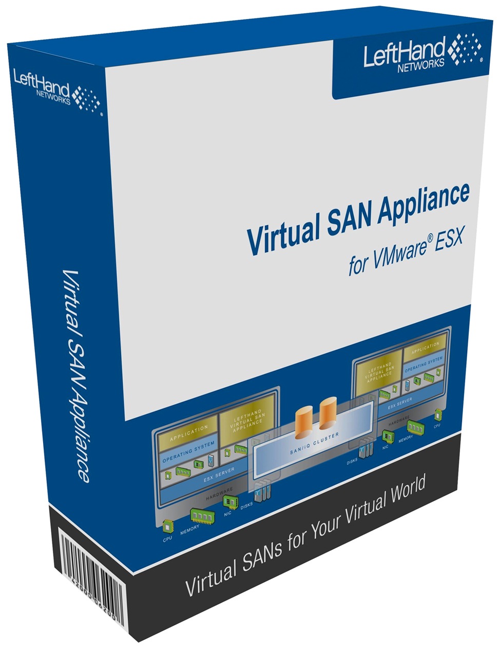 HP LeftHand P4000 Virtual SAN Appliance SW for VMware ESX Server Stock LTU