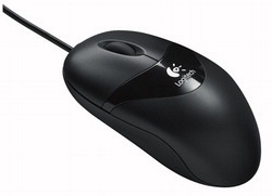 Logitech Black Optical USB Corded Mouse
