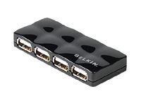 Belkin Hi-Speed USB 2.0 4-Port Mobile Hub - Black