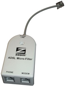 Zoom ADSL In-Line Filters, Qty 50 Bulk Pack