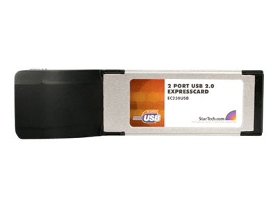 StarTech.com 2 Port ExpressCard Laptop USB 2.0 Adapter Card - USB adapter -
