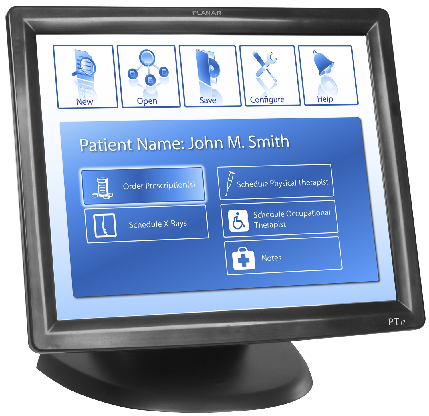 Planar PT1705MU-Black 17” SAW Touch Screen Display

