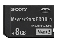 SONY 8GB MS PRO DUO CARD FOR HD
