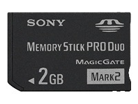 SONY 2GB MS PRO DUO CARD FOR HD