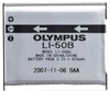 Olympus LI 50B - camera battery - Li-Ion