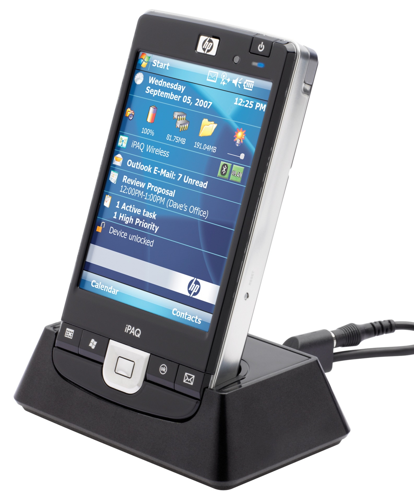 HP handheld docking cradle