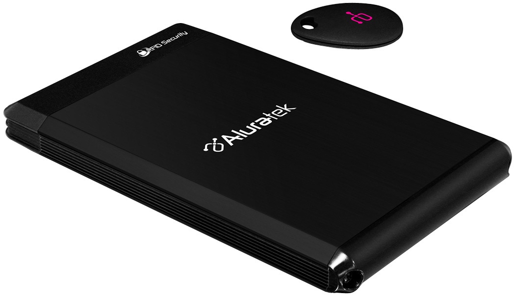 Aluratek – 2.5" USB 2.0 Ext Hard Drive W/Security Key Encryption - 250 GB