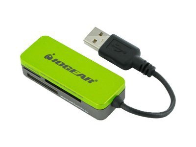 IOGEAR 12-in-1 Pocket Card Reader/Writer GFR209 - card reader - Hi-Speed US