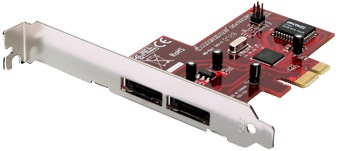 Iogear 2-Port RAID eSATA 3.0Gbps Dual Profile PCI Express Card