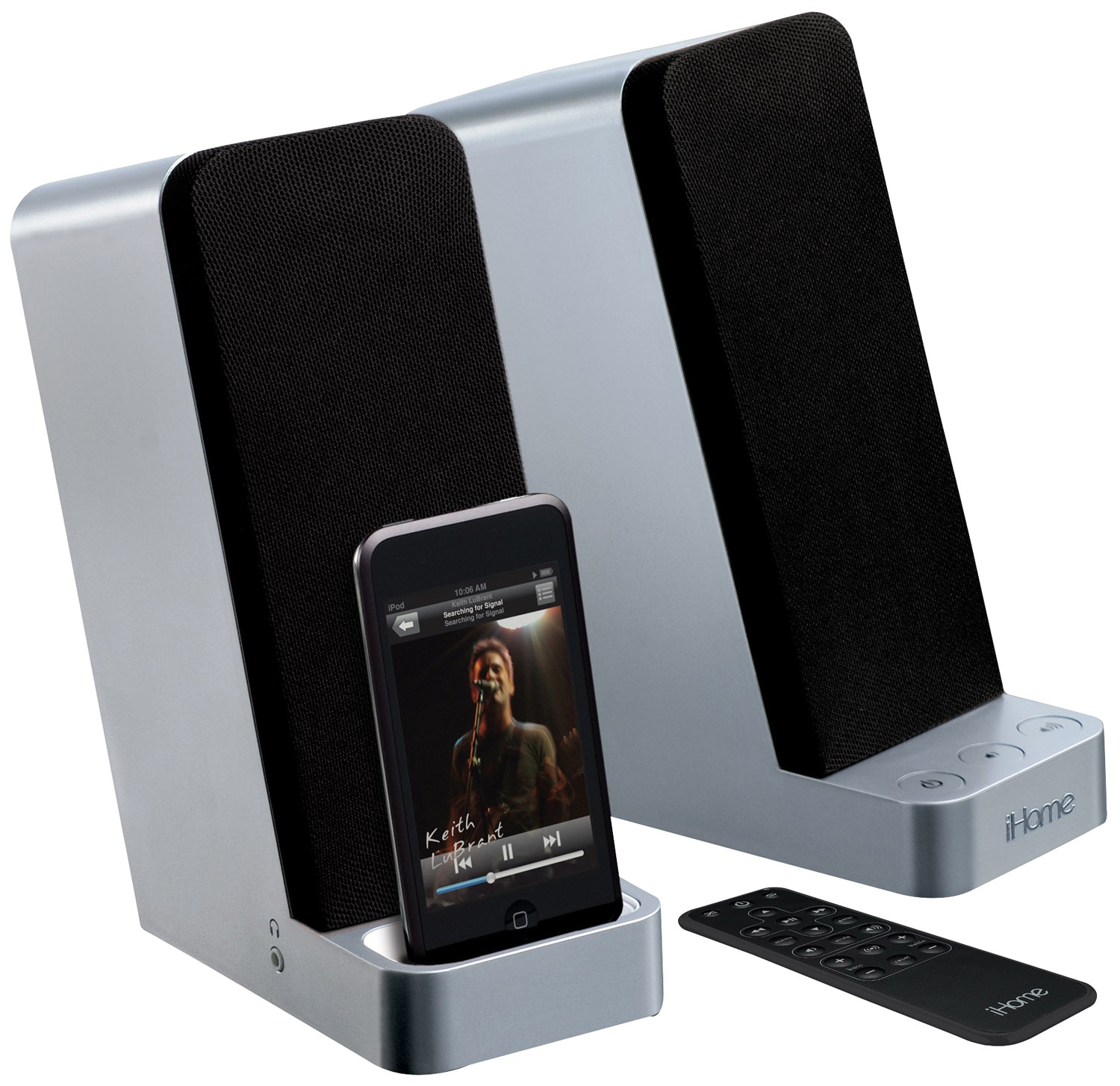 SDI iHome iH70 Computer Speaker System for iPod, Silver
