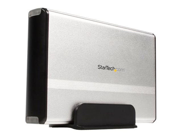 StarTech.com 3.5in Silver USB 2.0 to SATA External hard Drive Enclosure - s