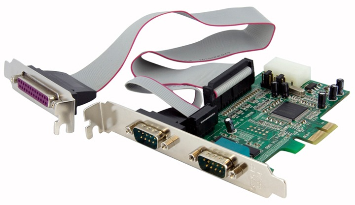 StarTech.com 2S1P Native PCI Express Parallel Serial Combo Card with 16550 
