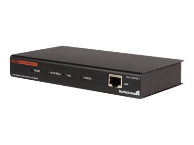 StarTech.com 1 Port Server Remote Control KVM over IP with Virtual Media