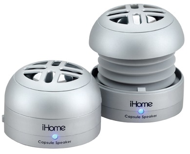 SDI iHome iHM77 Portable Multimedia Speakers, Silver