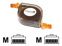 StarTech.com Retractable Patch Cable - phone/network cable - 8 ft