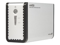 StarTech.com 3.5in Silver eSATA USB Dual SATA External Hard Drive Enclosure