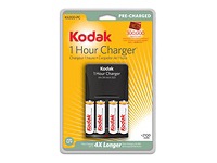 KODAK Ni-MH 1-Hour Battery Charger K6200-PC-C+4 - battery charger - AA - Ni