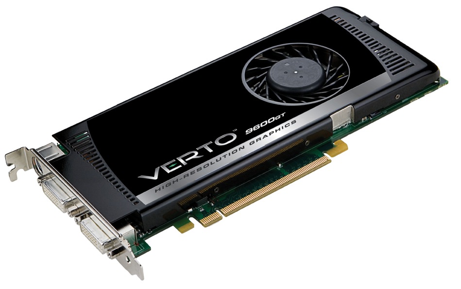 GeForce 9600GT, 1024MB DDR3, PCI-E 2.0 (DVI + DVI + HDTV/S-Video Outputs)