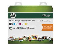 HP 88 Officejet Brochure Value Pack - print cartridge / paper kit