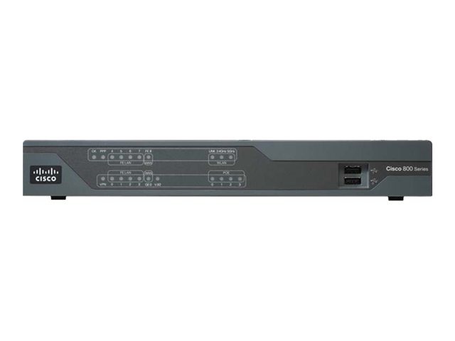 Cisco 891 Gigabit Ethernet Security Router - router - Mdm - desktop