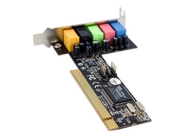 StarTech.com 5 Channel Low Profile PCI Sound Adapter Card – 24 Bits - sound