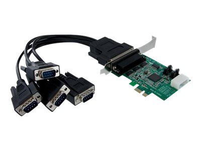 StarTech.com 4 Port Native PCI Express RS232 Serial Adapter Card with 16550