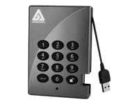 Apricorn Aegis Padlock A25-PL256-250 - hard drive - 250 GB - Hi-Speed USB