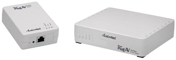 Actiontec MegaPlug A/V 200 Mbps Powerline Ethernet Adapter & 4-Port Hub