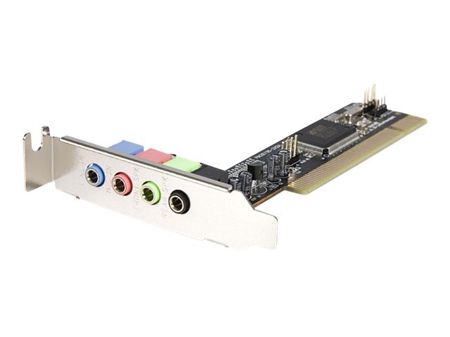 StarTech.com 4 Channel Low Profile PCI Sound Adapter Card AC97 3D Audio Eff