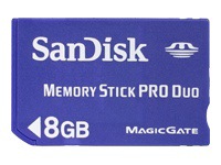 SanDisk flash memory card - 8 GB - MS PRO DUO