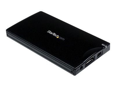 StarTech.com 2.5in Black eSATA USB External Hard Drive Enclosure for SATA H