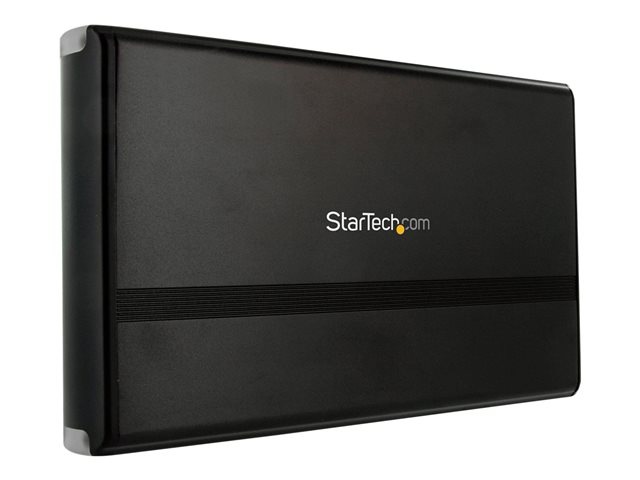StarTech.com 3.5in Black USB 2.0 to SATA External Hard Drive Enclosure - st