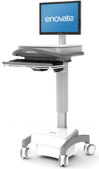 Enovate LCD Medical Cart: AC-Pwr 40AH-SLA, Lvl2