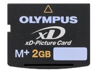 Olympus flash memory card - 2 GB - xD Type M+