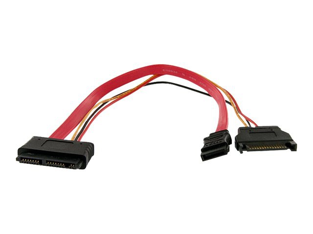 StarTech.com Micro SATA to SATA with SATA Power Adapter Cable - Serial ATA 