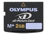 Olympus flash memory card - 2 GB - xD Type M+